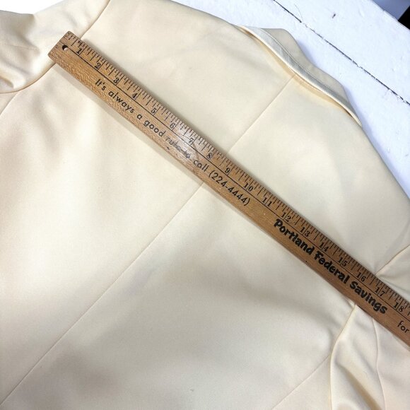 70's "After Six" Yellow Tuxedo Prom Wedding Formal Jacket - Size: 37 x Long - Picture 9 of 12